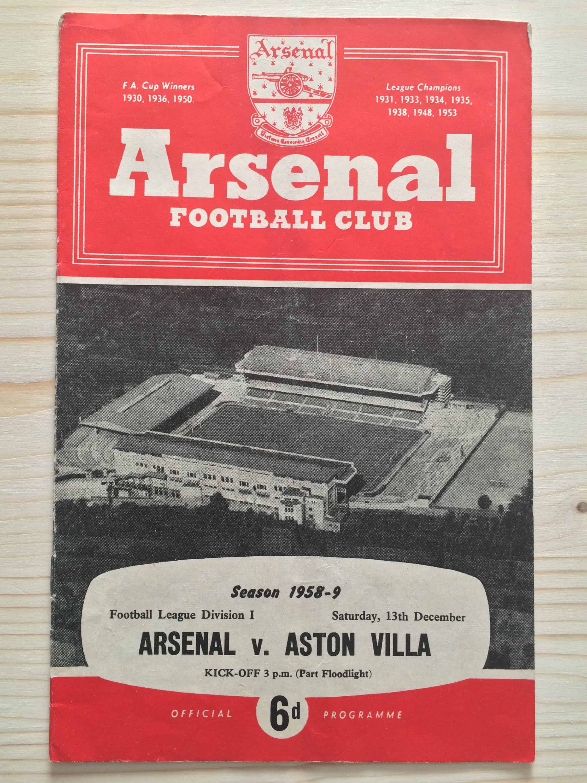 Arsenal FC v Aston Villa FC